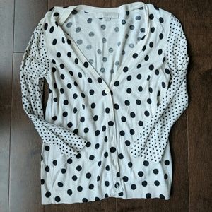 Loft Polka Dot Cardigan